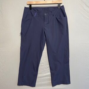 Arcteryx Womens Size 8 Navy Blue Nylon Elastane Outdoor Hiking Capris Pants